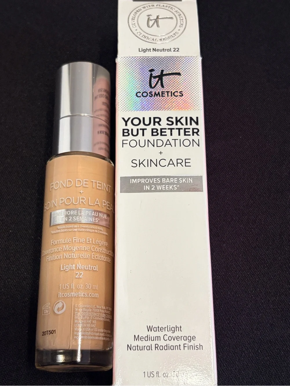 it cosmetics Your Skin But Better Foundation - Light Neutral 22 New